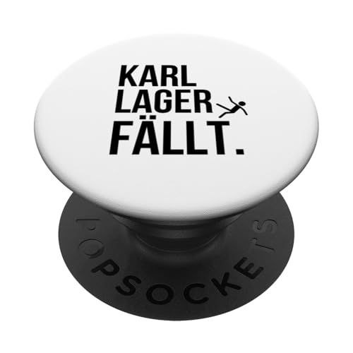 Karl Lager fällt. PopSockets Klebender PopGrip von klamottn