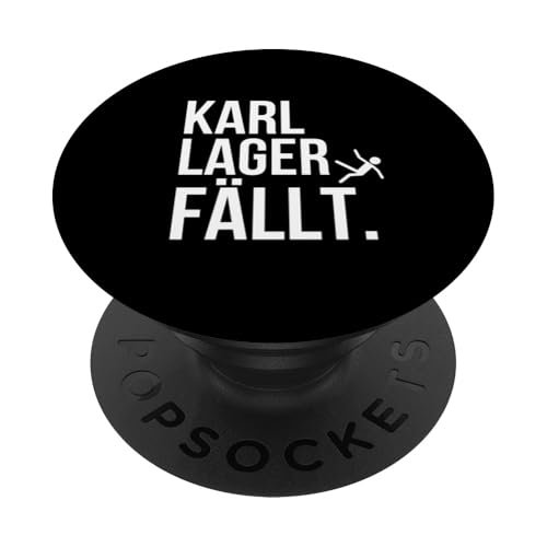 Karl Lager fällt. PopSockets Klebender PopGrip von klamottn