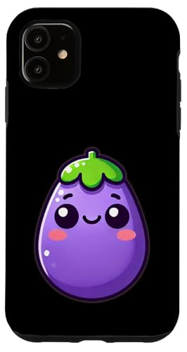 Süße Aubergine mit Kulleraugen Hülle für iPhone 11 Süße Aubergine mit Kulleraugen Hülle für iPhone 11 von klamottn