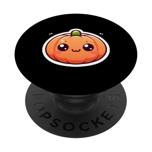 Süßer Kawaii-Kürbis mit Knuddelgarantie PopSockets Klebender PopGrip von klamottn