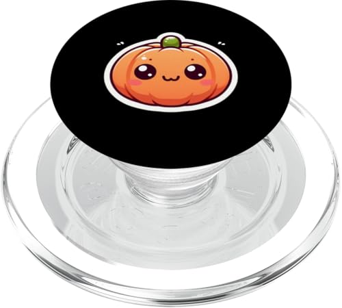 Süßer Kawaii-Kürbis mit Knuddelgarantie PopSockets PopGrip für MagSafe von klamottn