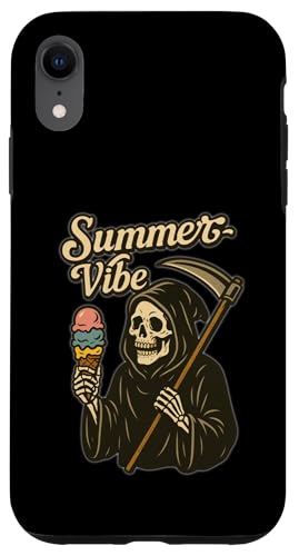 Summer Vibe mit Sensenmann Eis statt Ernst Hülle für iPhone XR Summer Vibe mit Sensenmann Eis statt Ernst Hülle für iPhone XR von klamottn