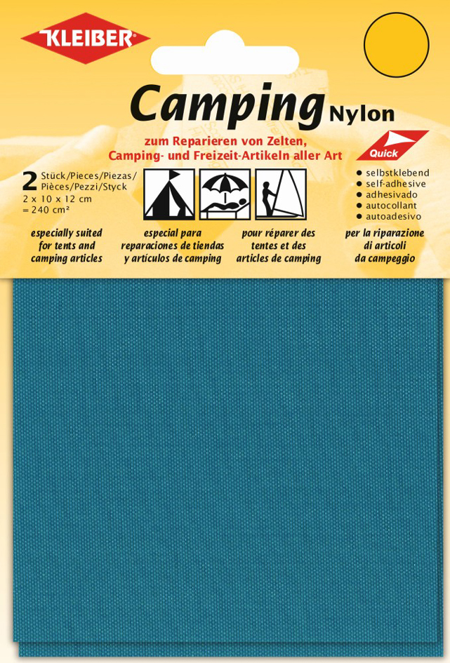 KLEIBER Camping-Flicken, Nylon, selbstklebend, azur von kleiber