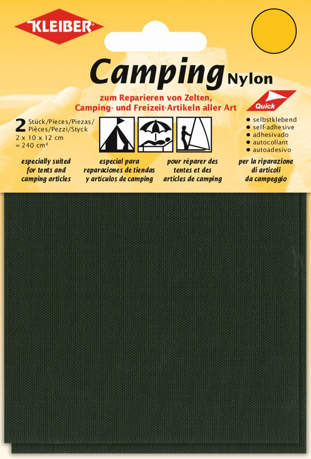 KLEIBER Camping-Flicken, Nylon, selbstklebend, khaki von kleiber
