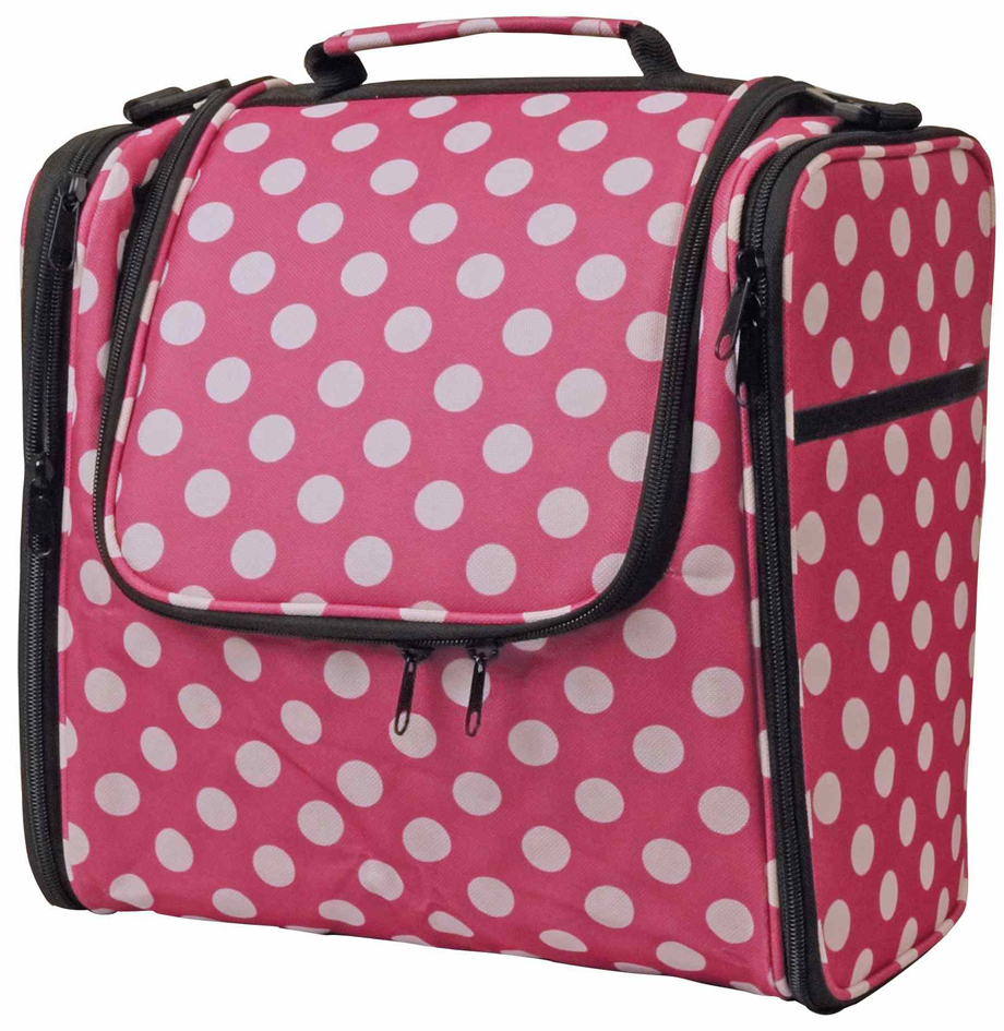 KLEIBER Garn- & Strickzubehör-Tasche , Punkte, , pink/weiß KLEIBER Garn- & Strickzubehör-Tasche , Punkte, , pink/weiß von kleiber