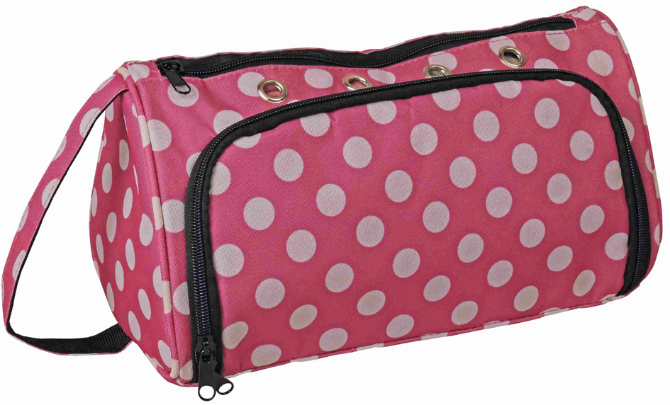 KLEIBER Garn- & Strickzubehör-Tasche , Punkte, , pink/weiß KLEIBER Garn- & Strickzubehör-Tasche , Punkte, , pink/weiß von kleiber
