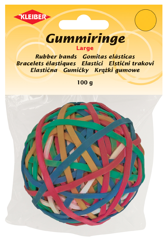 KLEIBER Gummibänder-Ball, farbig sortiert von kleiber