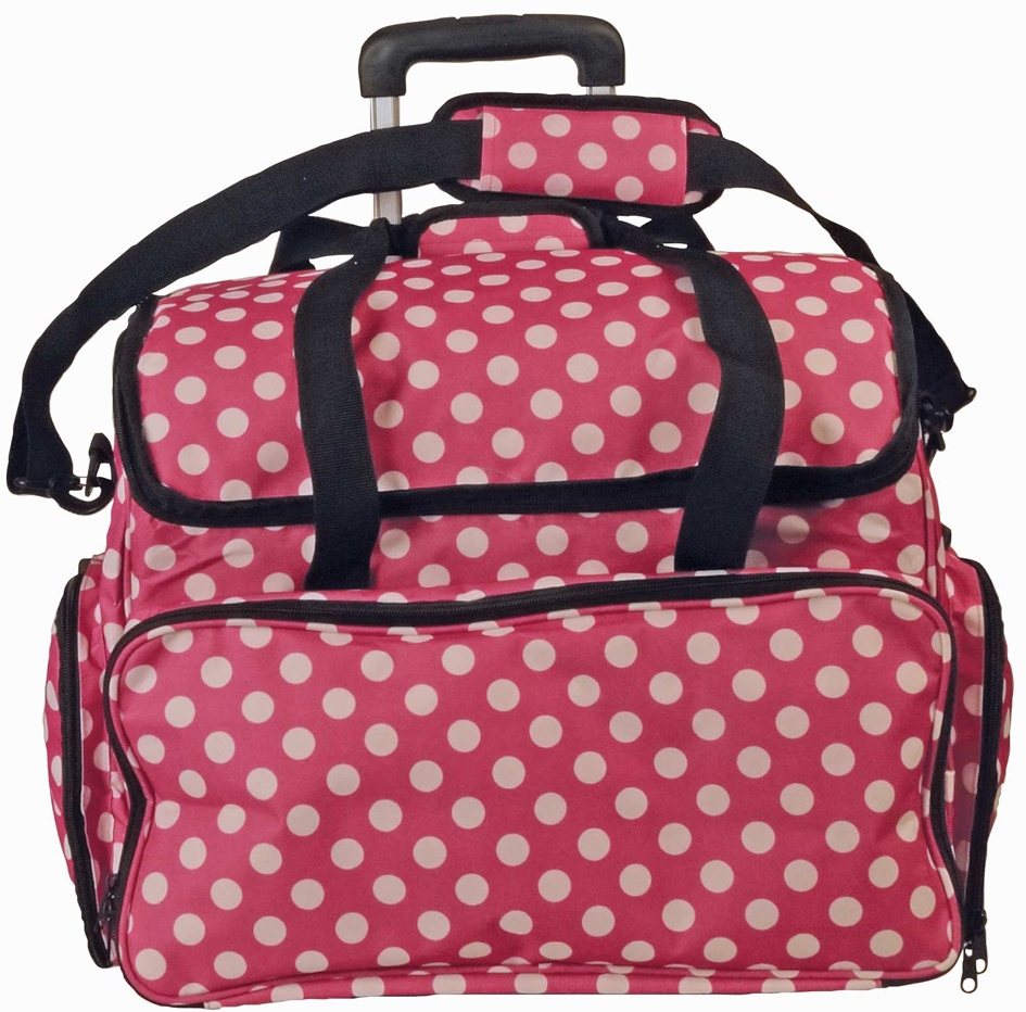 KLEIBER Nähmaschinen-Trolley , Punkte, , pink/weiß KLEIBER Nähmaschinen-Trolley , Punkte, , pink/weiß von kleiber