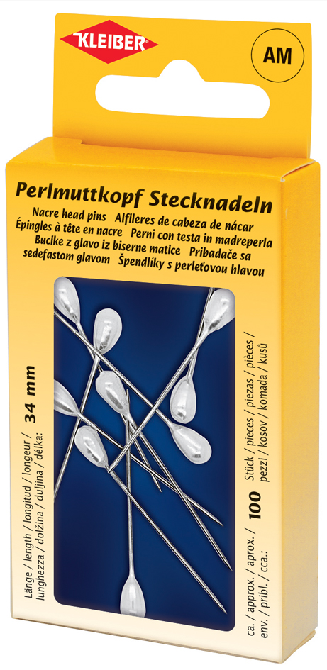 KLEIBER Perlmuttkopf-Stecknadeln KLEIBER Perlmuttkopf-Stecknadeln von kleiber