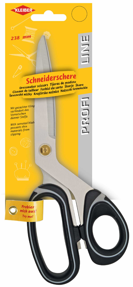 KLEIBER Profiline Schneiderschere, 238 mm, schwarz/weiß von kleiber