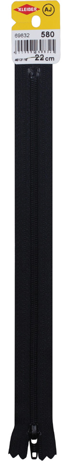 KLEIBER Reißverschluss, Kunststoff, Länge: 350 mm, schwarz von kleiber
