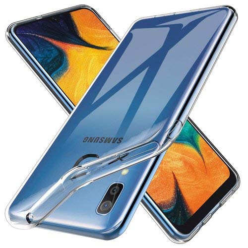 klocktec Schutz Hülle Handy Tasche Ultra Dünn TPU Silikonhülle Cover Case klar Samsung Galaxy A20e Transparent von klocktec