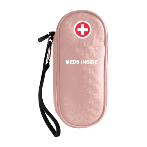 Klyrith EpiPen Medical Tasche, isolierte Notfalltasche für Medikamente, Tragbare Tragetasche Organizer für 2 EpiPens, Asthma-Inhalator, Antihistaminikum, Auvi-Q und andere Allergiemedizin, Rosa Klyrith EpiPen Medical Tasche, isolierte Notfalltasche für Medikamente, Tragbare Tragetasche Organizer für 2 EpiPens, Asthma-Inhalator, Antihistaminikum, Auvi-Q und andere Allergiemedizin, Rosa von klyrith