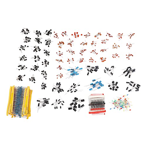 1400-teiliges Set Elektronische Komponenten, Metallschichtwiderstand, Keramik-Elektrolytkondensator, Transistor, LED-Dioden-Kit Für Heimwerker, Aufbewahrungskoffer Im Lieferumfang Enthalten von knitting machine