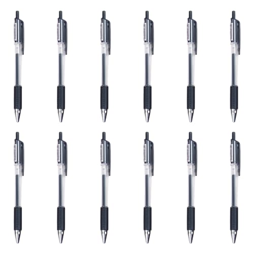 kokdid 12 Stück 0,5 mm Gelschreiber, einziehbar, neutraler Stift, ästhetischer Schreibwarenstift, glattes Schreiben, Gel-Tintenstift, Journaling-Stift kokdid 12 Stück 0,5 mm Gelschreiber, einziehbar, neutraler Stift, ästhetischer Schreibwarenstift, glattes Schreiben, Gel-Tintenstift, Journaling-Stift von kokdid