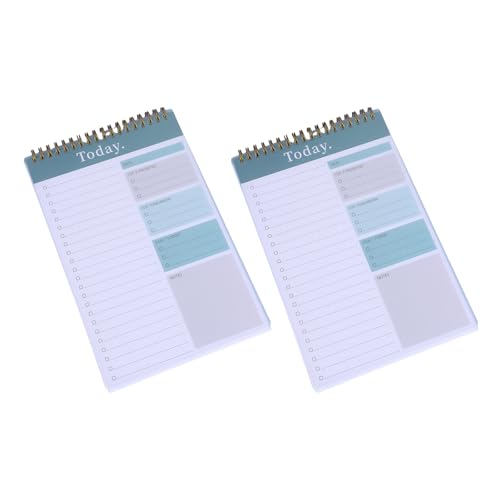 kokdid 2 x Wochenplaner-Notizblöcke, Schreibwaren-Notizbuch, Tagesplaner, Management-Notizbuch für die Planung und Organisation von Aktivitäten von kokdid