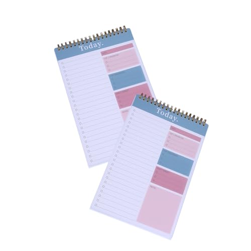 kokdid 2 x Wochenplaner-Notizblöcke, Schreibwaren-Notizbuch, Tagesplaner, Management-Notizbuch für die Planung und Organisation von Aktivitäten kokdid 2 x Wochenplaner-Notizblöcke, Schreibwaren-Notizbuch, Tagesplaner, Management-Notizbuch für die Planung und Organisation von Aktivitäten von kokdid