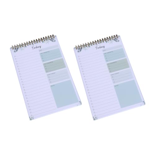 kokdid 2 x Wochenplaner-Notizblöcke, Schreibwaren-Notizbuch, Tagesplaner, Management-Notizbuch für die Planung und Organisation von Aktivitäten kokdid 2 x Wochenplaner-Notizblöcke, Schreibwaren-Notizbuch, Tagesplaner, Management-Notizbuch für die Planung und Organisation von Aktivitäten von kokdid