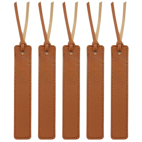 kokdid 5 handgefertigte Leder-Lesezeichen im Vintage-Stil mit traditionellen Quasten, Lesezeichen, Seitenteiler für Buchliebhaber von kokdid
