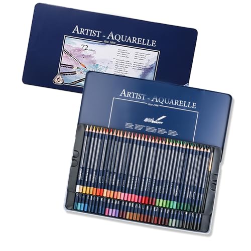kokdid Aquarell-Malstifte-Set mit Metalletui, Buntstift mit feinem Pinsel, Künstler-Kunstzubehör zum Skizzieren, Ausmalen kokdid Aquarell-Malstifte-Set mit Metalletui, Buntstift mit feinem Pinsel, Künstler-Kunstzubehör zum Skizzieren, Ausmalen von kokdid