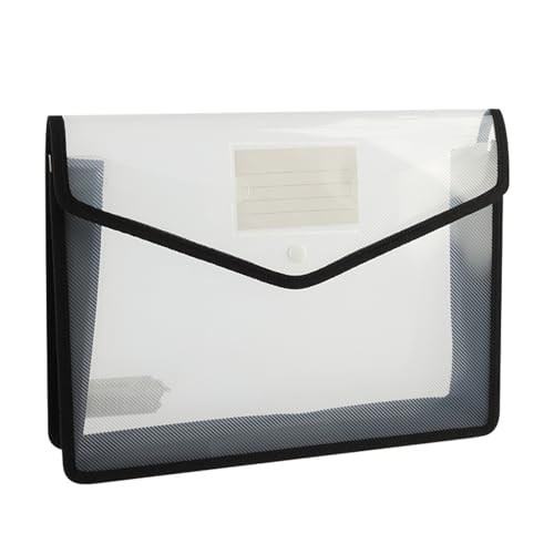 kokdid Dokumentenmappe, horizontal/vertikal, mit Druckknopfverschluss, wasserabweisend, für Büro von kokdid