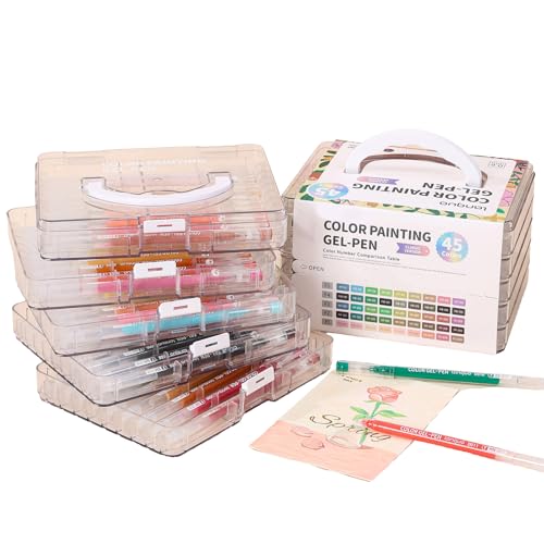 kokdid Farbiger Gelschreiber, 45/72/99, mehrfarbiger Journaling-Stift, 0,6 mm Nadelspitze für Farbkodierung, Scrapbooking, Kunst, Zeichnen von kokdid