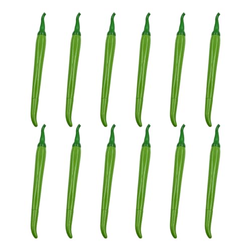 kokdid Gelschreiber mit simuliertem Pfeffer, 0,5 mm, kreativer Gelschreiber, schöner neutraler Stift für Schule, Büro, 12 Stück kokdid Gelschreiber mit simuliertem Pfeffer, 0,5 mm, kreativer Gelschreiber, schöner neutraler Stift für Schule, Büro, 12 Stück von kokdid