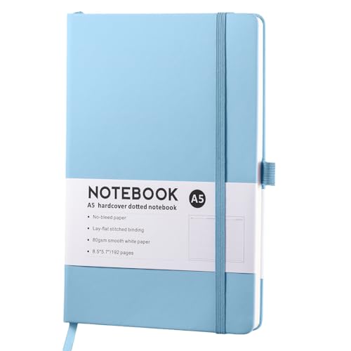 kokdid Hardcover-Notizbuch, 192 Seiten, liniert, Leder, College, liniert, 216 x 145 mm, zum Schreiben von Tagebüchern, Notizen von kokdid
