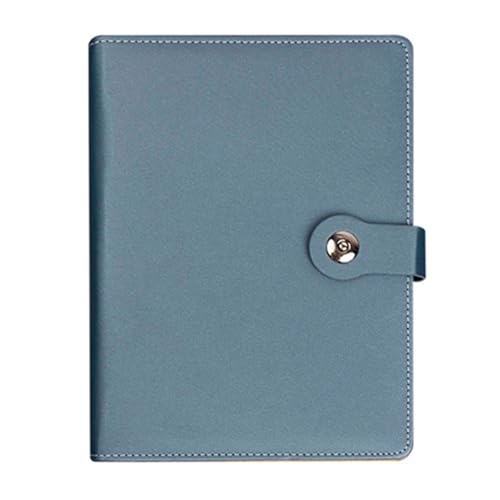 kokdid Leder-Notizbuch, 160 Seiten, College, liniert, nachfüllbar, 6 Ringe, PU-Binder, Notizbuch, Hardcover, Tagebuch zum Schreiben von Journaling von kokdid
