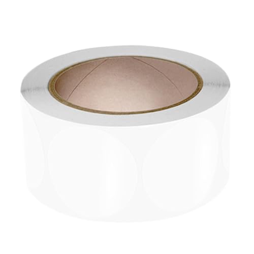 kokdid Transparente runde Siegelaufkleber aus PVC, für Umschläge, Karten, Versandkartons, Verpackungen, 500 Stück von kokdid