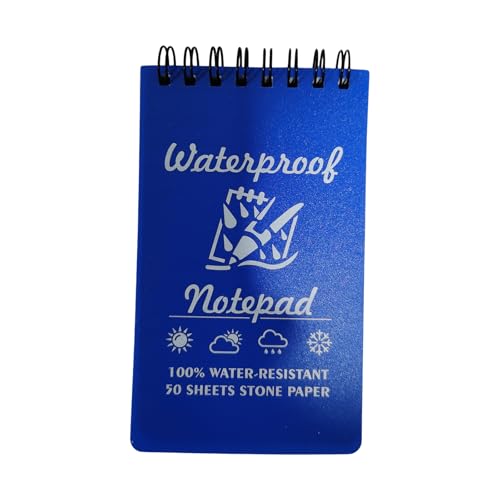 kokdid Wasserdichte Notizbücher Praktisches Taschennotizbuch Kleine Notizblöcke Spiralen Linierte Seiten Feld Notizblock für Outdoor Büro von kokdid