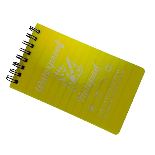 kokdid Wasserdichte Notizbücher Praktisches Taschennotizbuch Kleine Notizblöcke Spiralen Linierte Seiten Feld Notizblock für Outdoor Büro von kokdid
