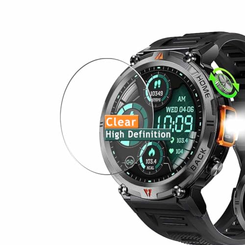 Vaxson 3 Stück Schutzfolie kompatibel mit EIGIIS LaNikar KE3 1.45" smartwatch Smart Watch Display folie folien Displayschutzfolie （ nicht Panzer Schutz Glas folie SchutzGlas nicht PanzerGlas ） Update von kompatibel mit EIGIIS LaNikar KE3 1.45 smart watch