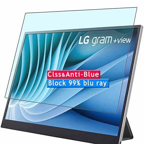 Vaxson Anti Blaulicht 9H Härte Glas Folie, kompatibel mit LG gram plus view 16MR70 16" Tablet Sichtbarer Bereich, gehärtetem Glas Schutzfolie Displayschutzfolie von kompatibel mit LG gram plus view 16MR70
