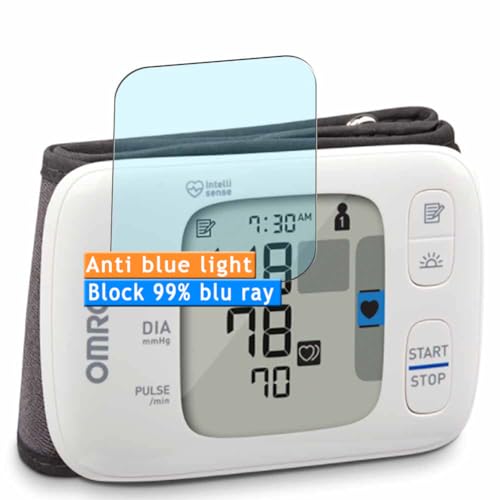 Vaxson 3 Stück Anti Blaulicht Schutzfolie kompatibel mit Omron BP4350 HEM-6232T-Z Blood Pressure Monitor Bluelight folie folien Displayschutzfolie （ nicht Panzer Schutz Glas folie nicht PanzerGlas ） von kompatibel mit Omron BP4350 HEM-6232T-Z