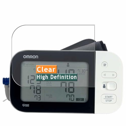 Vaxson 3 Stück Schutzfolie kompatibel mit Omron BP7450 HEM-7342T-Z Blood Pressure Monitor Display folie folien Displayschutzfolie （ nicht Panzer Schutz Glas folie SchutzGlas nicht PanzerGlas ） Update von kompatibel mit Omron BP7450 HEM-7342T-Z