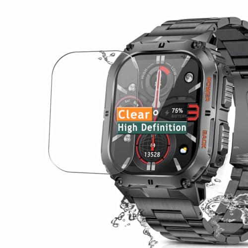 Vaxson 3 Stück Schutzfolie kompatibel mit SUNKTA FOXBOX LIGE SML17 1.95" smart watch smartwatch Display folien Displayschutzfolie （ nicht Panzer Schutz Glas folie SchutzGlas nicht PanzerGlas ） Update von kompatibel mit SUNKTA FOXBOX LIGE SML17