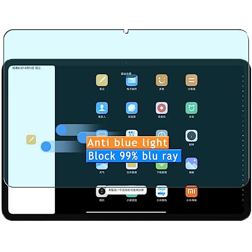 Vaxson 2 Stück Anti Blaulicht Schutzfolie kompatibel mit Xiaomi Pad 6 11" Tablet Display Bluelight folie folien Displayschutzfolie （ nicht Panzer Schutz Glas folie SchutzGlas nicht PanzerGlas ） von kompatibel mit Xiaomi Pad 6 11in