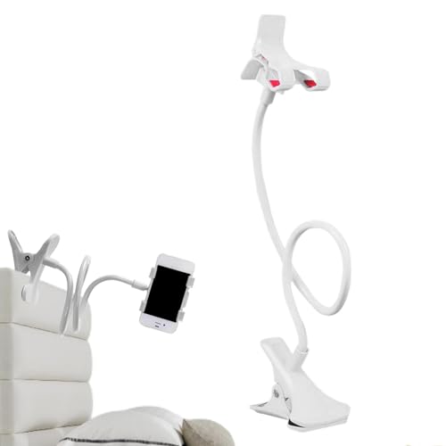 komsoup Schwanenhals Handyhalterung, Bett Telefonhalter, Flexible Lazy Arm Telefonhalterung, Handy-Ständer Mit Klemme, Multifunktionaler Schwanenhals-Langarmständer Zum Ansehen Von Filmen Im Bett von komsoup