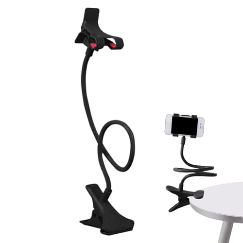komsoup Schwanenhals Handyhalterung, Bett Telefonhalter, Flexible Lazy Arm Telefonhalterung, Handy-Ständer Mit Klemme, Multifunktionaler Schwanenhals-Langarmständer Zum Ansehen Von Filmen Im Bett von komsoup