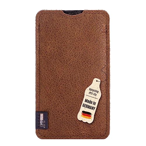 kontor28-Smartphone Hülle, Tasche passend für Apple iPhone 13 Pro Max, BREIT: passend für Smartphone+Backcase, naturbelassenes Büffel Leder+Natur Wollfilz. Handgefertigt Made in Bayern, grau braun kontor28-Smartphone Hülle, Tasche passend für Apple iPhone 13 Pro Max, BREIT: passend für Smartphone+Backcase, naturbelassenes Büffel Leder+Natur Wollfilz. Handgefertigt Made in Bayern, grau braun von kontor28
