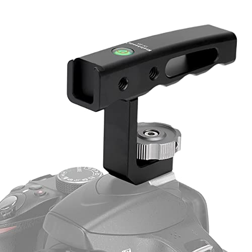 Koolehaoda Mini Top Handle Kamera Top Griff mit Kaltschuhhalterungen zur Befestigung von DSLR Kameras mit Mikrofon/LED Licht, Leichtgewicht nur 120g Koolehaoda Mini Top Handle Kamera Top Griff mit Kaltschuhhalterungen zur Befestigung von DSLR Kameras mit Mikrofon/LED Licht, Leichtgewicht nur 120g von koolehaoda