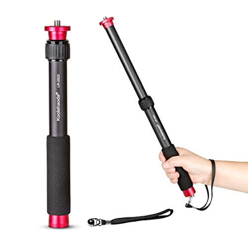 koolehaoda Desktop-Stativ-Verlängerungsrohr, kann als Einbeinstativ und Selfie-Stick für Mobiltelefone verwendet Werden. Die Länge der 2-Abschnitt-Verlängerung beträgt: 440mm von koolehaoda