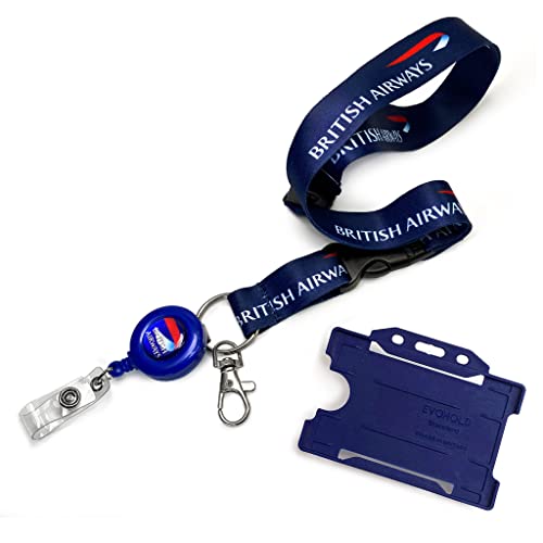 koolkrew British Airways Sublimations-Schlüsselband-Set, Blau von koolkrew