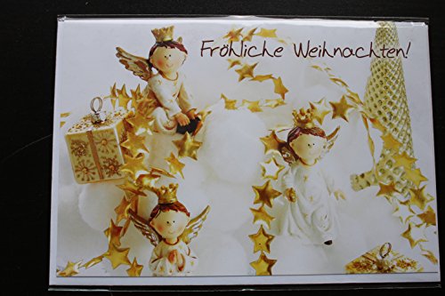 Weihnachtskarte Weihnachten Grusskarte Geschenkkarte"Fröhliche Weihnachten" 1 Karte mit Umschlag weiß-20 Weihnachtskarte Weihnachten Grusskarte Geschenkkarte"Fröhliche Weihnachten" 1 Karte mit Umschlag weiß-20 von korsch