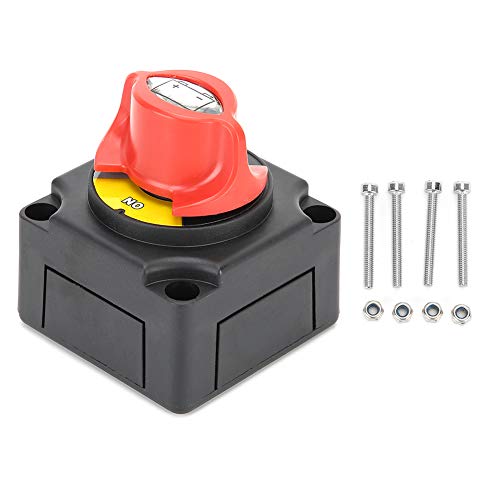 Batterieschalter, 12V 300A Batterietrennschalter Hochstrom-Drehschalter Geeignet für Auto RV Marine Yacht von Lupsty