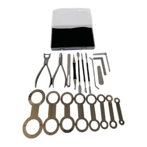 kowaku 19-teiliges Saxophon-Reparatur-Werkzeug-Set, Reparatur-Set für Holzblasinstrument-Wartungsset, Saxophon-Pad-Nivellierungswerkzeuge, kowaku 19-teiliges Saxophon-Reparatur-Werkzeug-Set, Reparatur-Set für Holzblasinstrument-Wartungsset, Saxophon-Pad-Nivellierungswerkzeuge, von kowaku