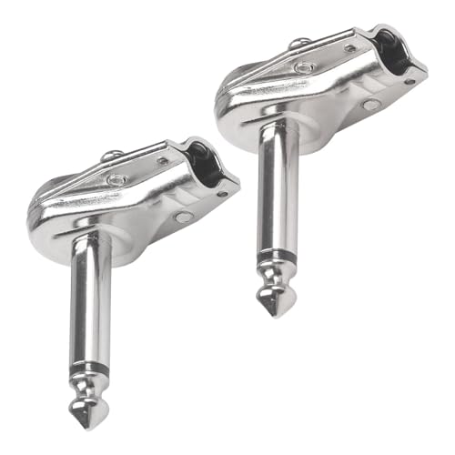 kowaku 2pcs Jack Plug Connector Pedal Platine Platine 90 Grad Mikrofonstopfen und Audio abspielen von kowaku