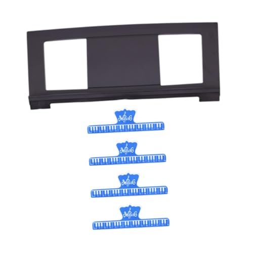 kowaku Notenständer für Elektronische Keyboards, Notenhalter für Keyboards, Aufbewahrung Tragbarer Notenständer, Klavierzubehör für Anfänger, mit Vier Blauen Clips kowaku Notenständer für Elektronische Keyboards, Notenhalter für Keyboards, Aufbewahrung Tragbarer Notenständer, Klavierzubehör für Anfänger, mit Vier Blauen Clips von kowaku