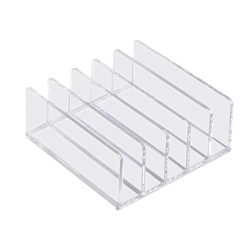 kowaku Schreibtisch-Aktenhalter, Acryl-Schreibtisch-Organizer, Acryl-Schreibtisch-Aktensortierer, Postsortierer für Zuhause, Schule, Briefe, Postkarten von kowaku